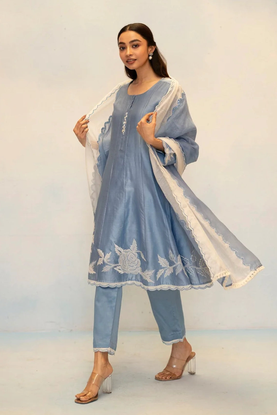 Seher Silk Chanderi Anarkali Set