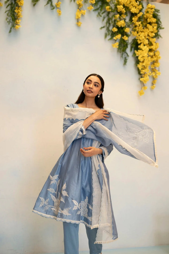 Seher Silk Chanderi Anarkali Set