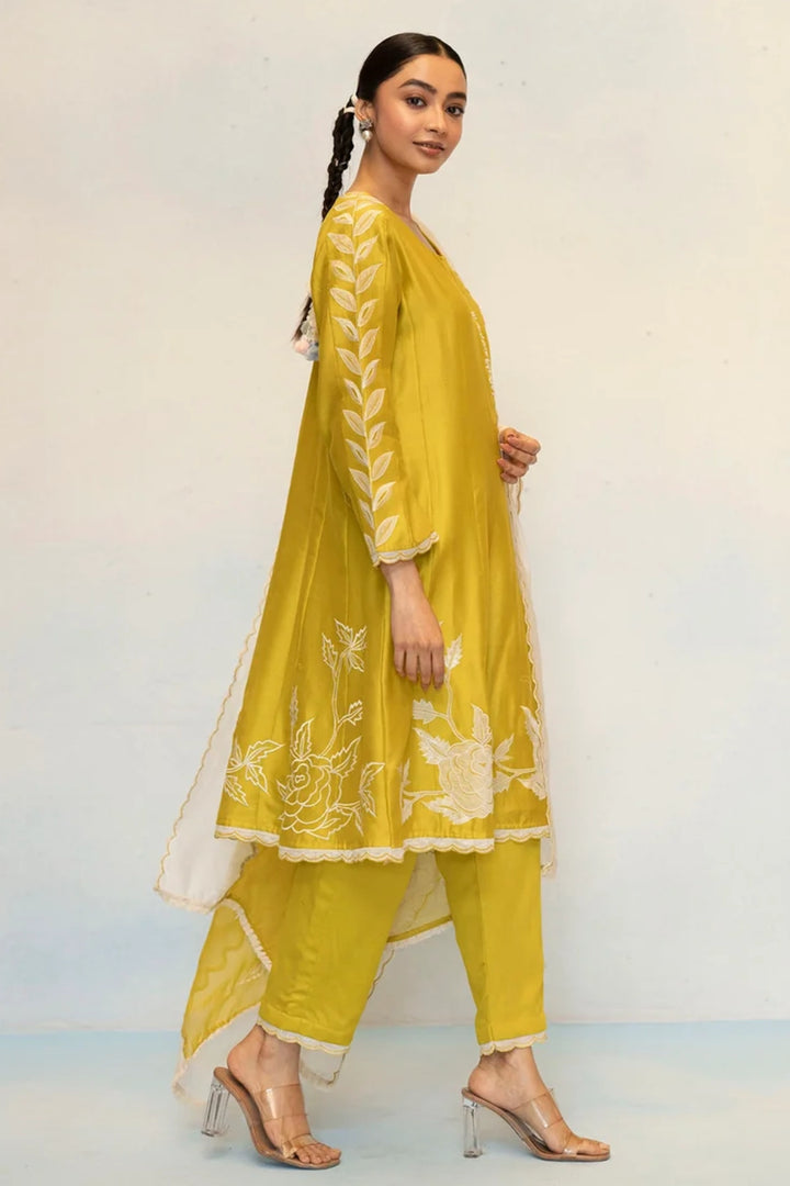 Seher Silk Chanderi Anarkali Set