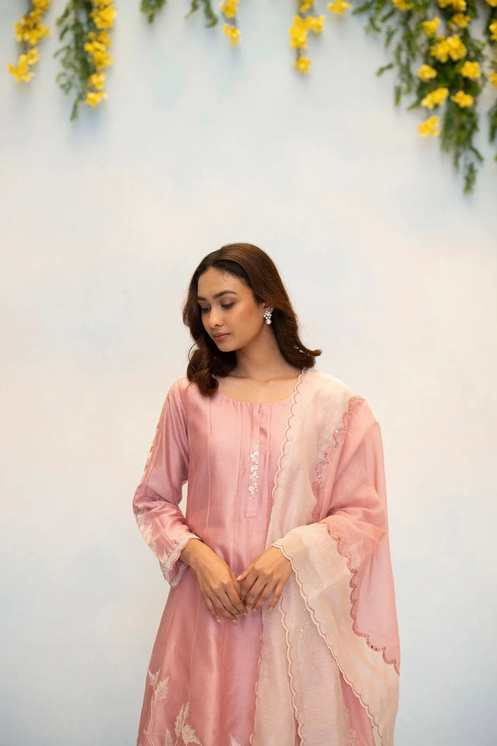 Seher Silk Chanderi Anarkali Set
