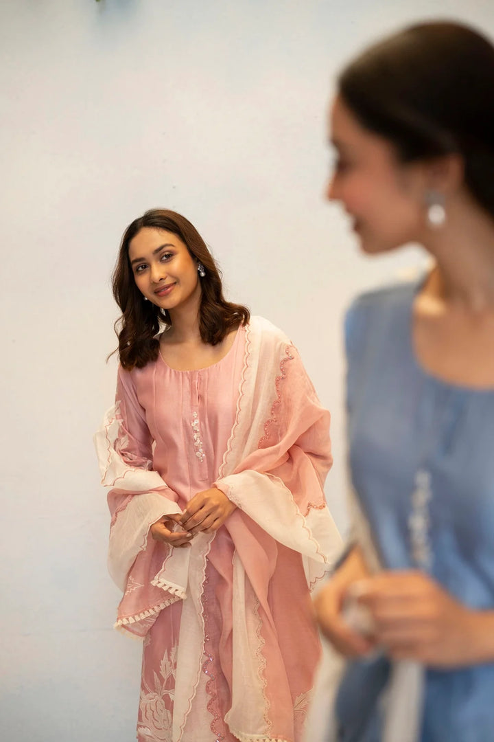 Seher Silk Chanderi Anarkali Set