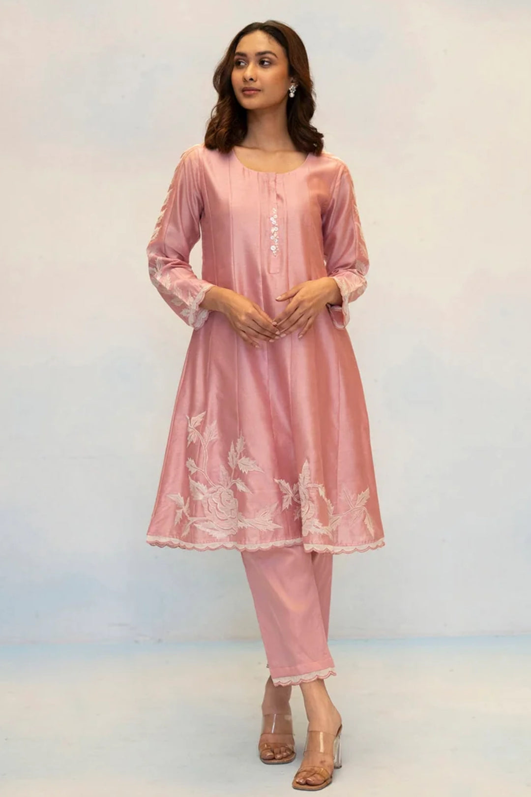 Seher Silk Chanderi Anarkali Set