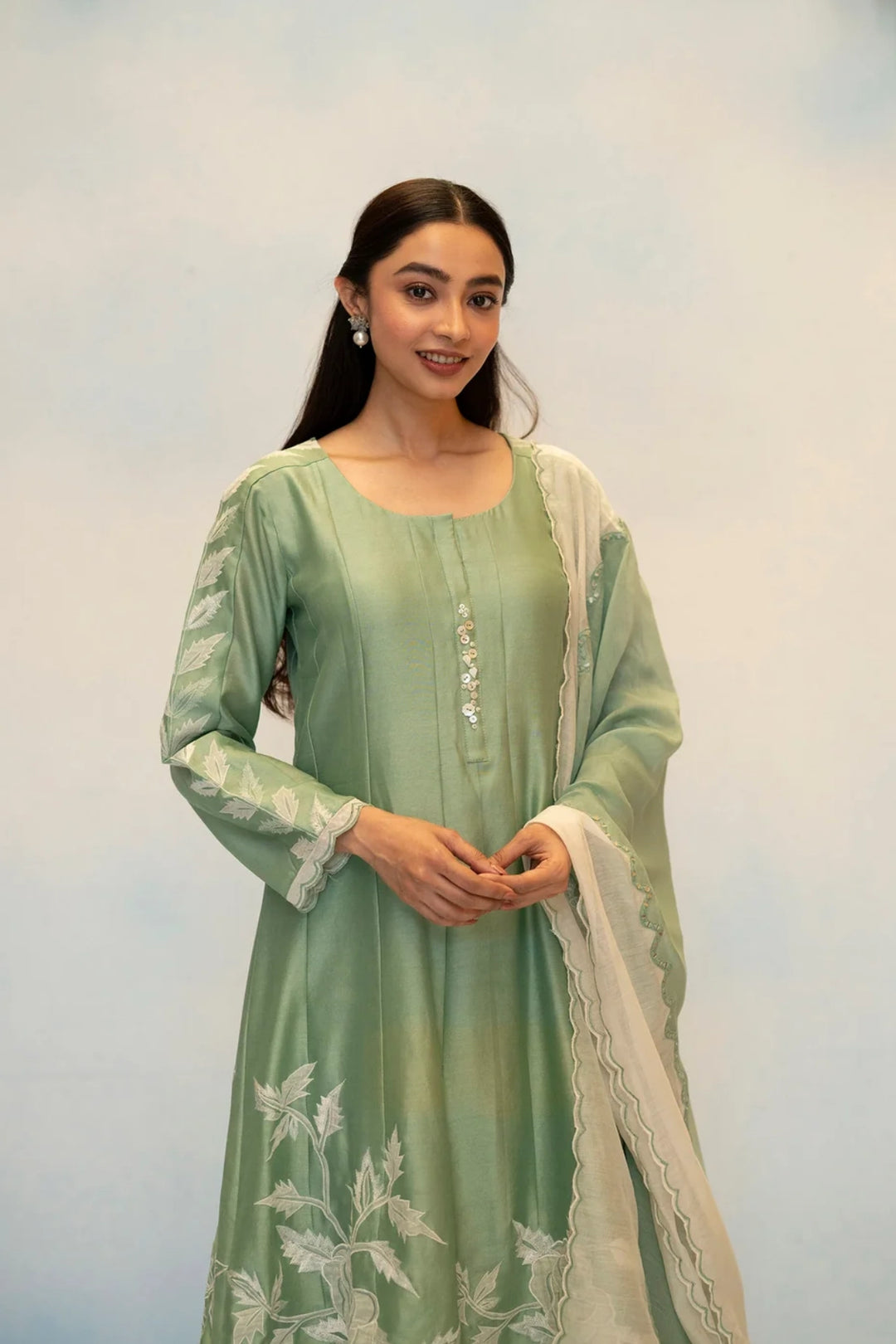 Seher Silk Chanderi Anarkali Set
