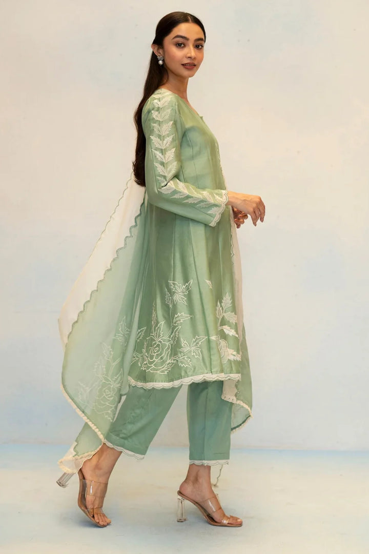 Seher Silk Chanderi Anarkali Set