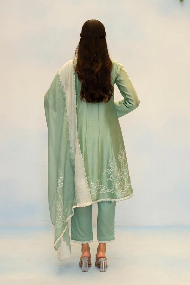 Seher Silk Chanderi Anarkali Set