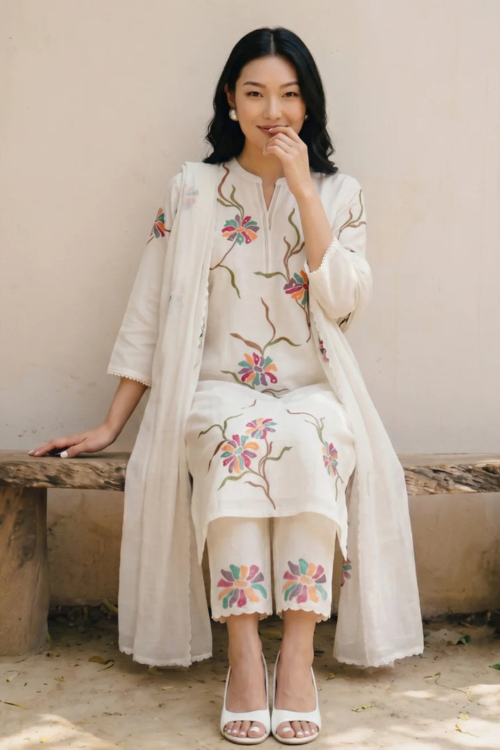 Meher Thread Embroidered Kurta Set