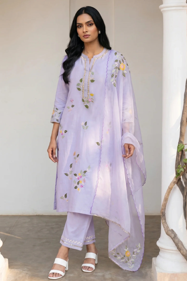 Pari Mul Chanderi Kurta Set