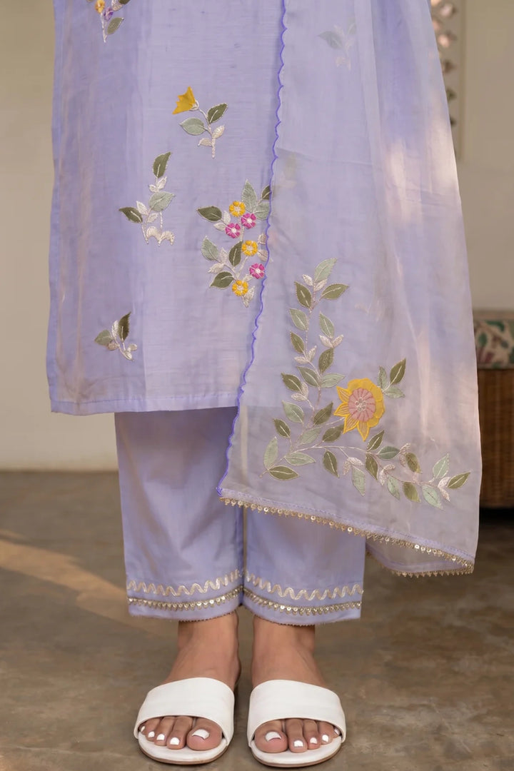 Pari Mul Chanderi Kurta Set