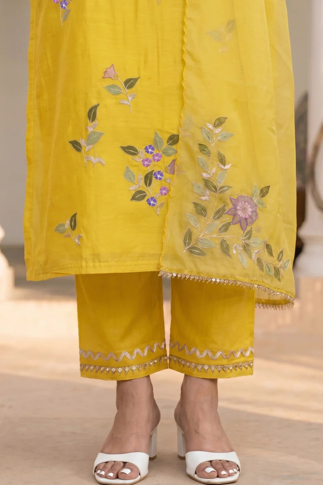 Pari Mul Chanderi Kurta Set