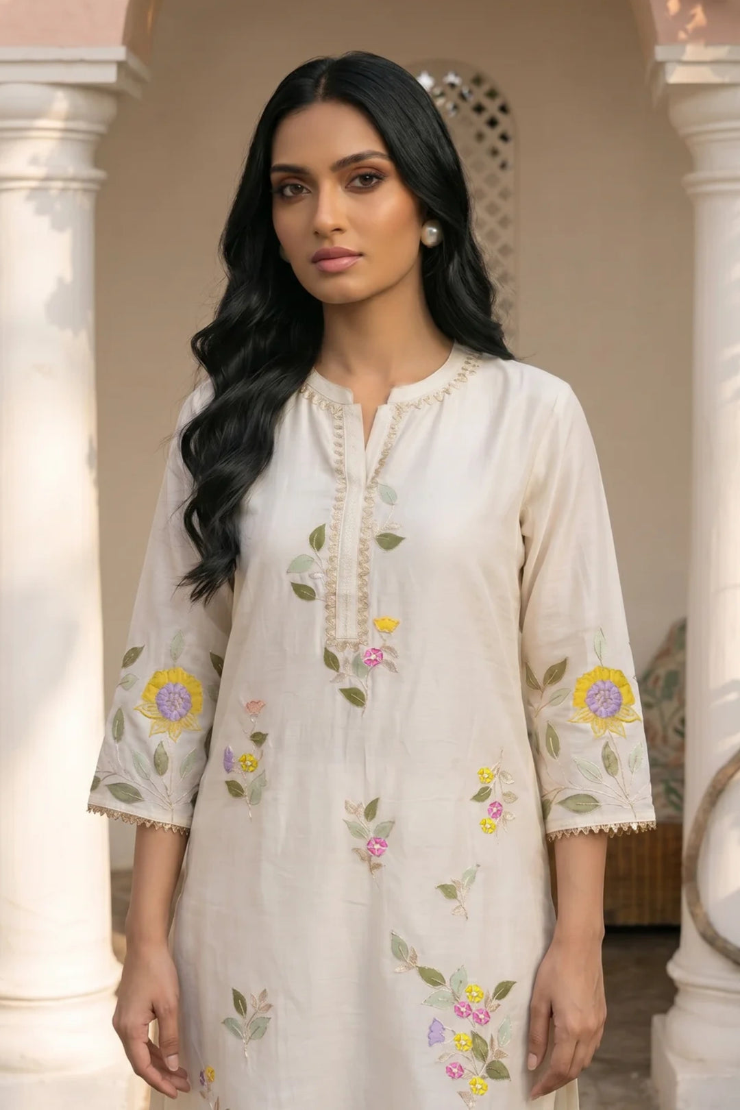 Pari Mul Chanderi Kurta Set