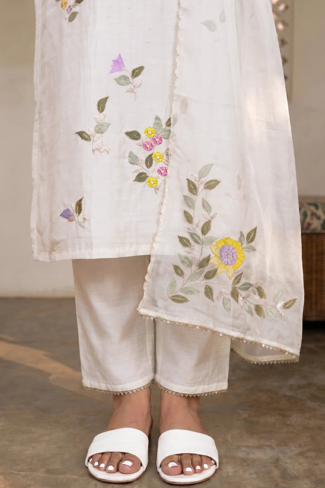 Pari Mul Chanderi Kurta Set