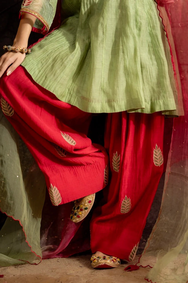 Elaichi Green Farshi Kurta Set