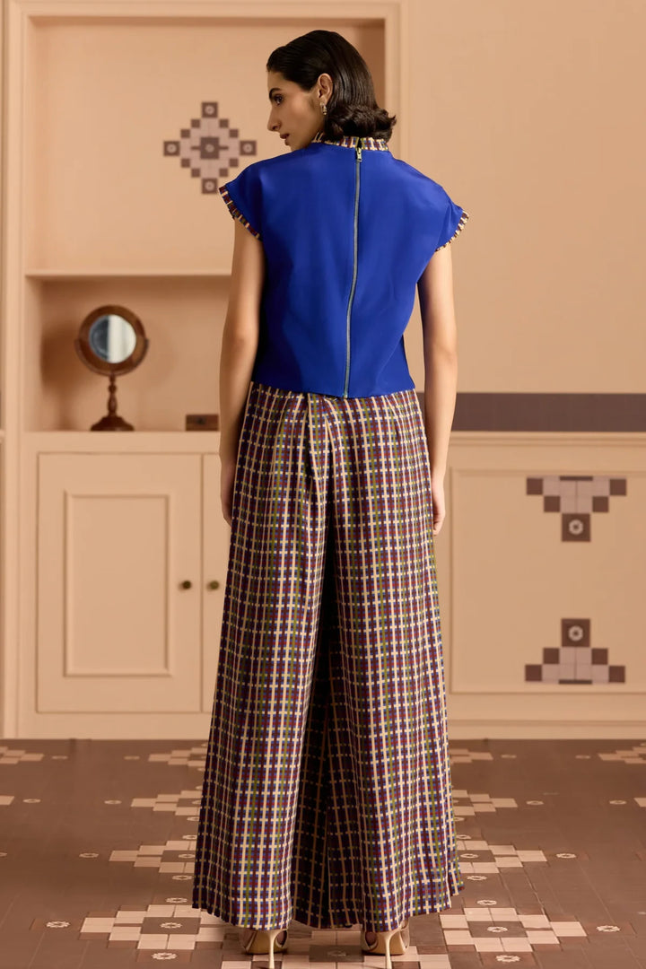 Blue Gusset Pants