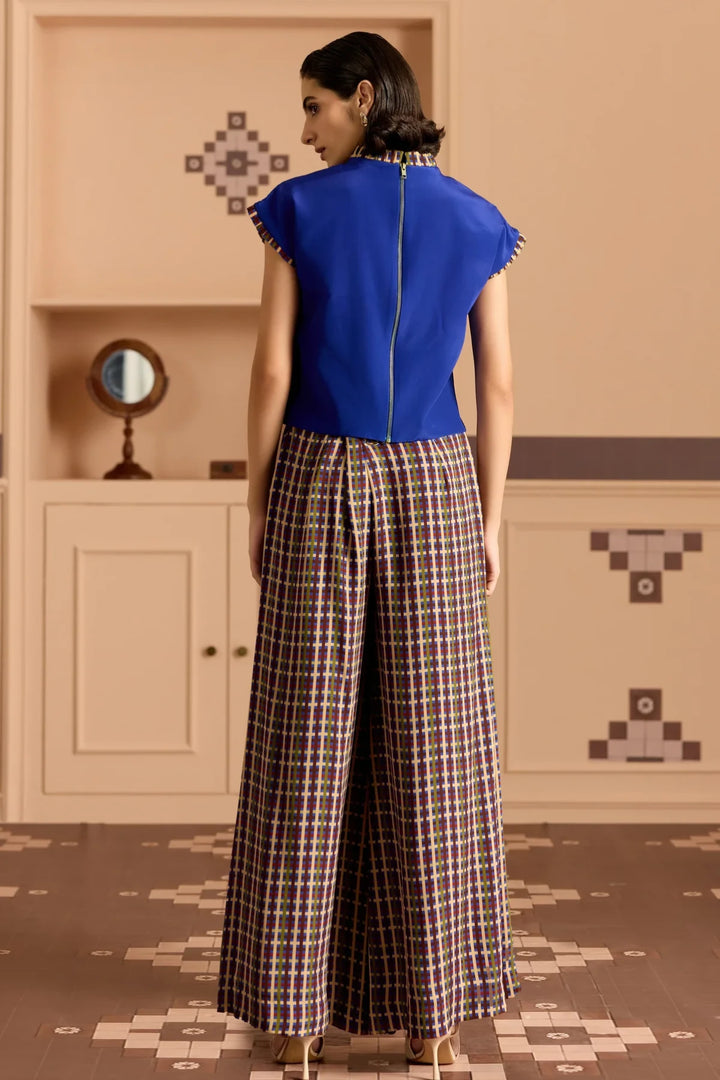 Blue Crop Top