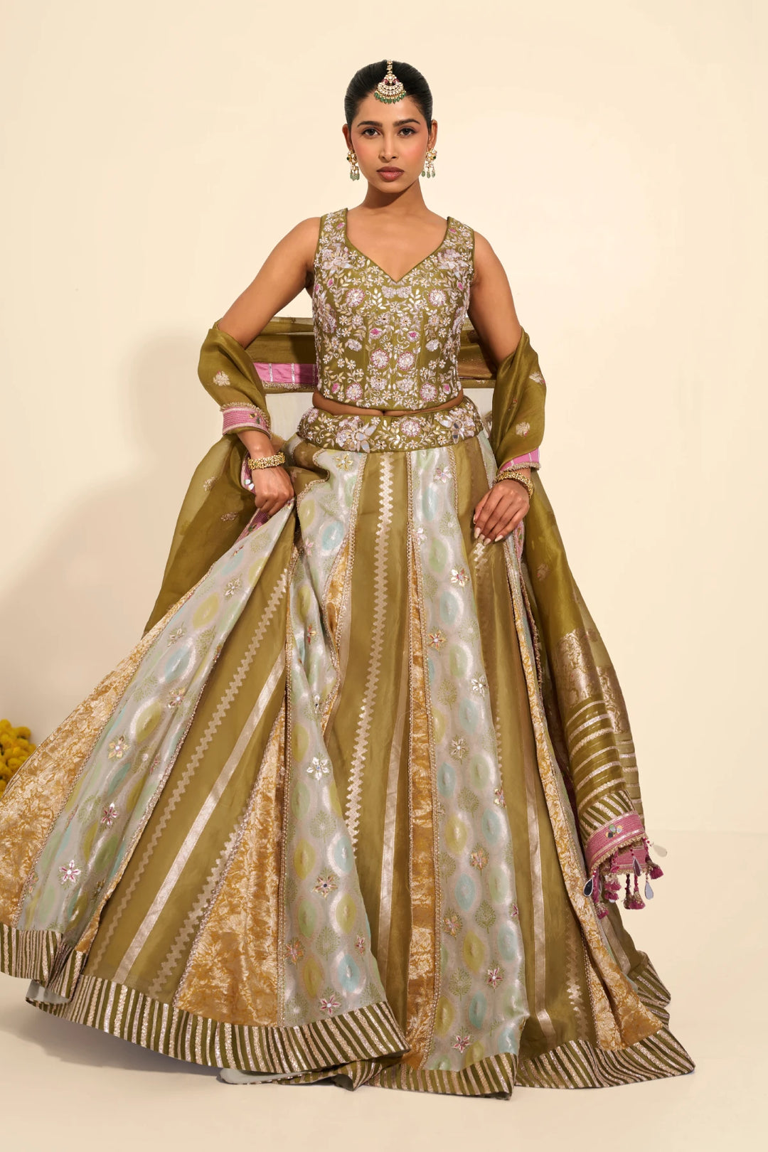 Pastel Pannel Lehenga
