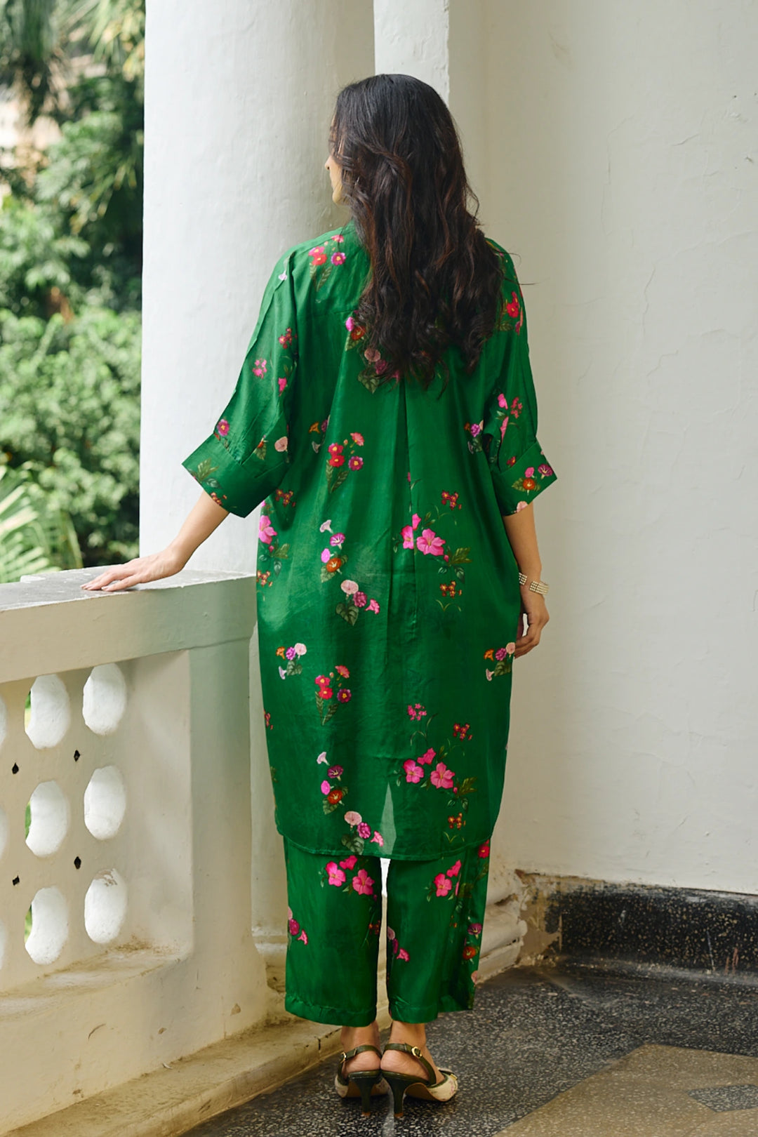 Paloma Green Silk Co-ord