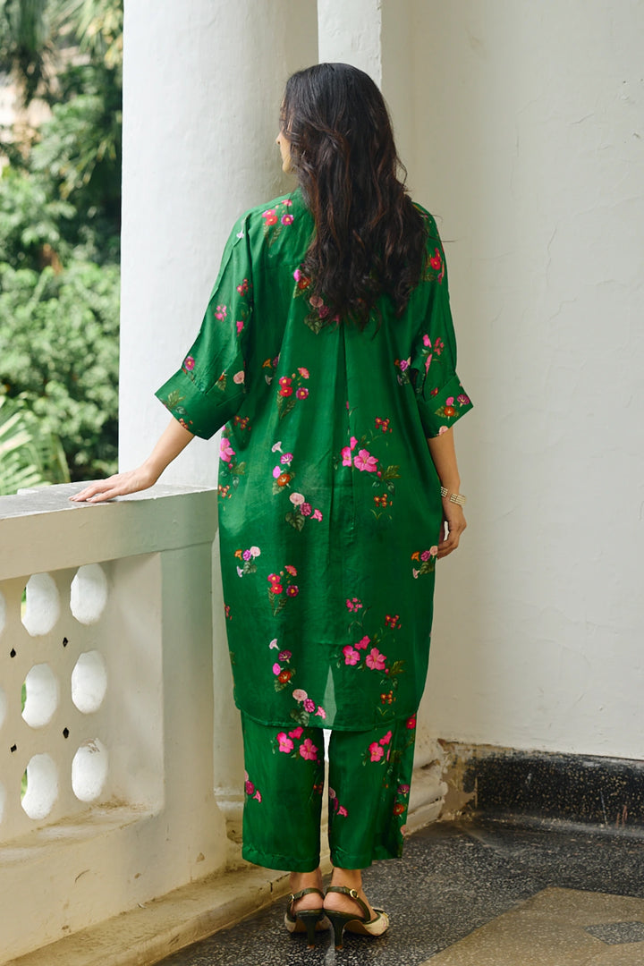 Paloma Green Silk Co-ord