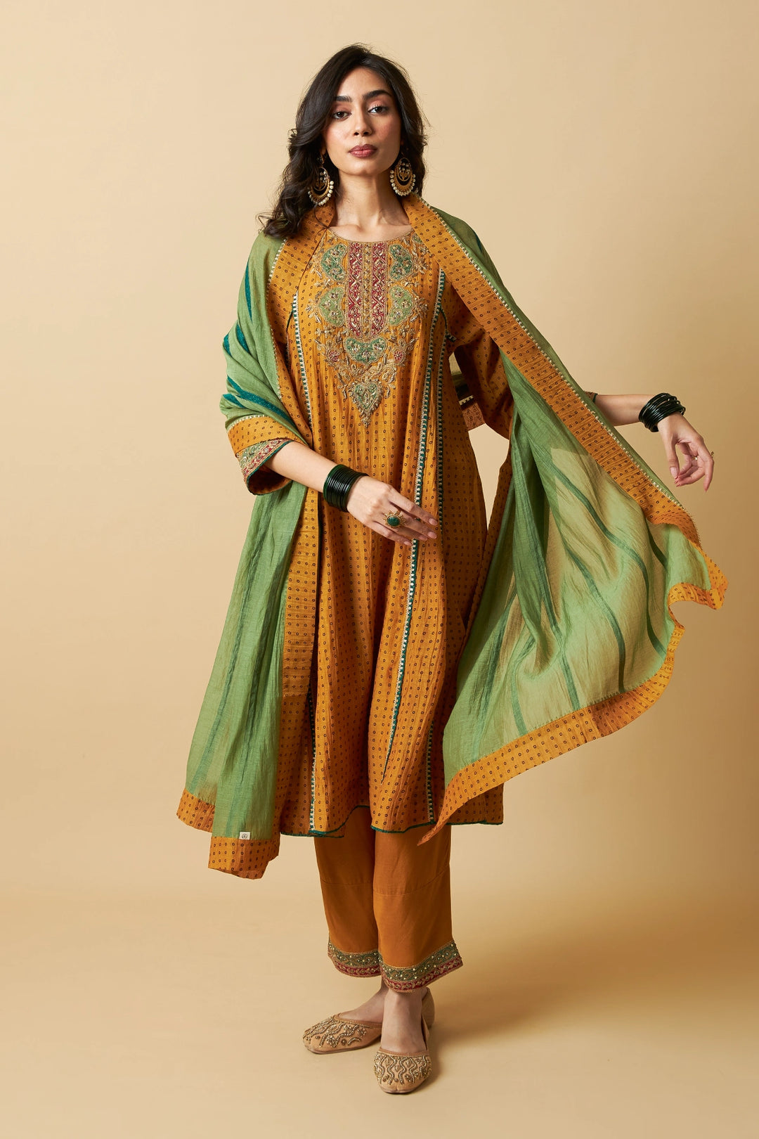 Peeli Pataka Embroidered Kurta Set - Set of 3