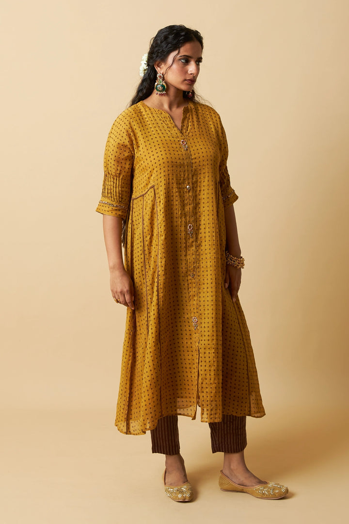 Sunehri Adaa Embroidered Co-ord Set- Set of 2