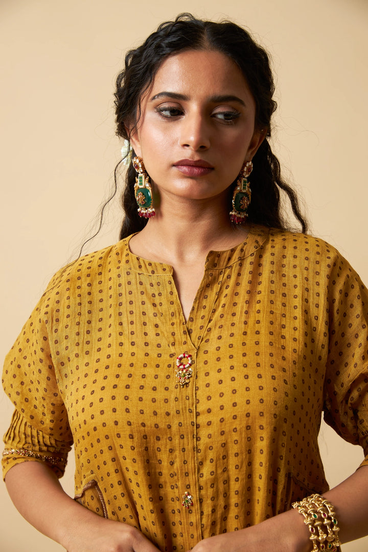 Sunehri Adaa Embroidered Co-ord Set- Set of 2