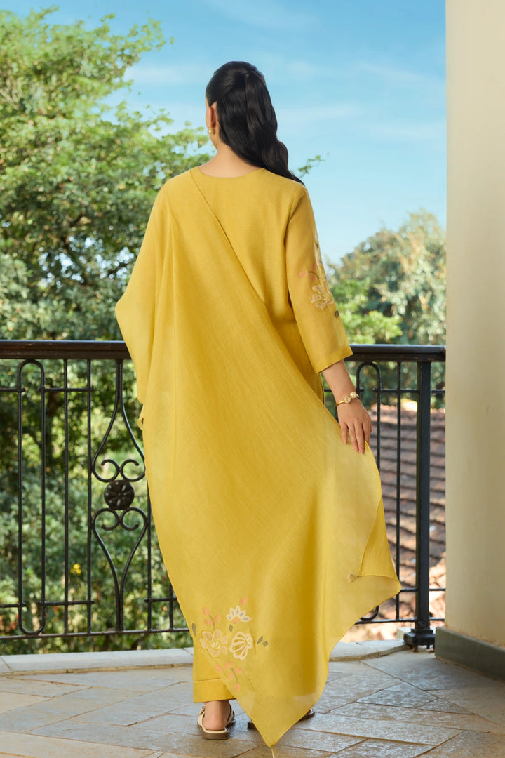 Marigold Applique Kurta Set