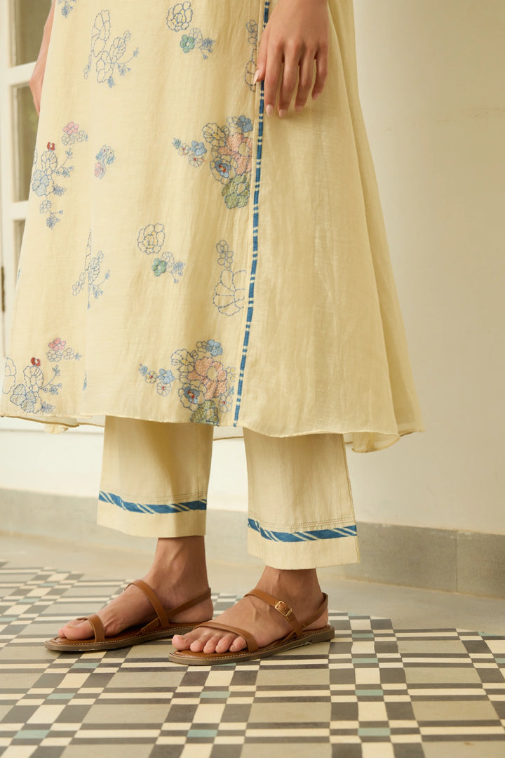 Ecru Thread Embroidered Co-ord set