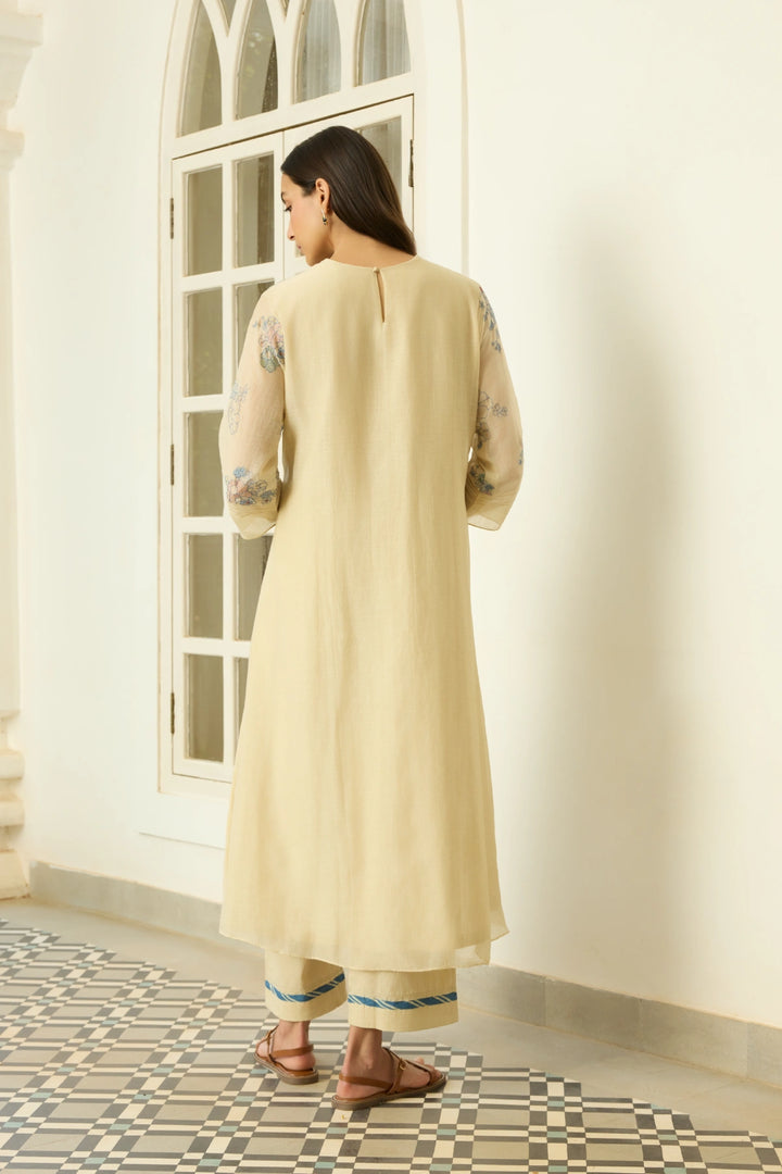 Ecru Thread Embroidered Co-ord set