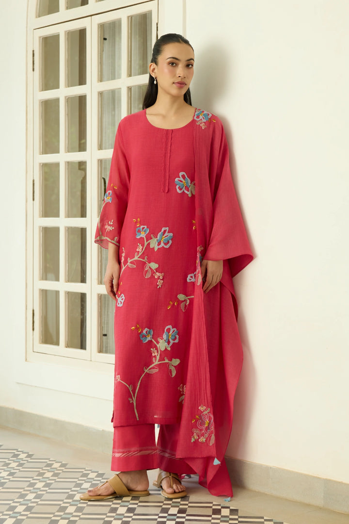 Scarlet Applique Kurta Set