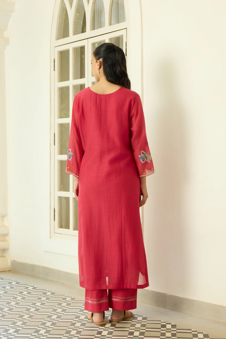 Scarlet Applique Kurta Set