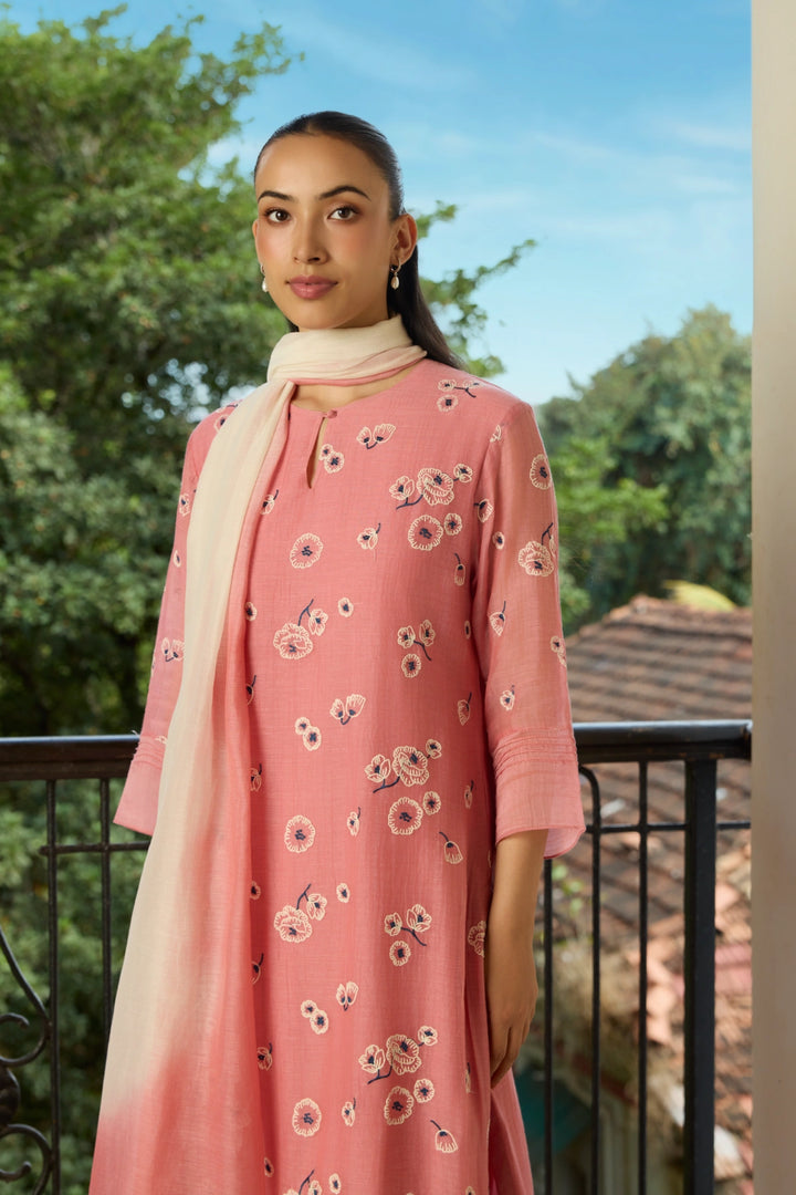 Blush Embroidered Kurta Set