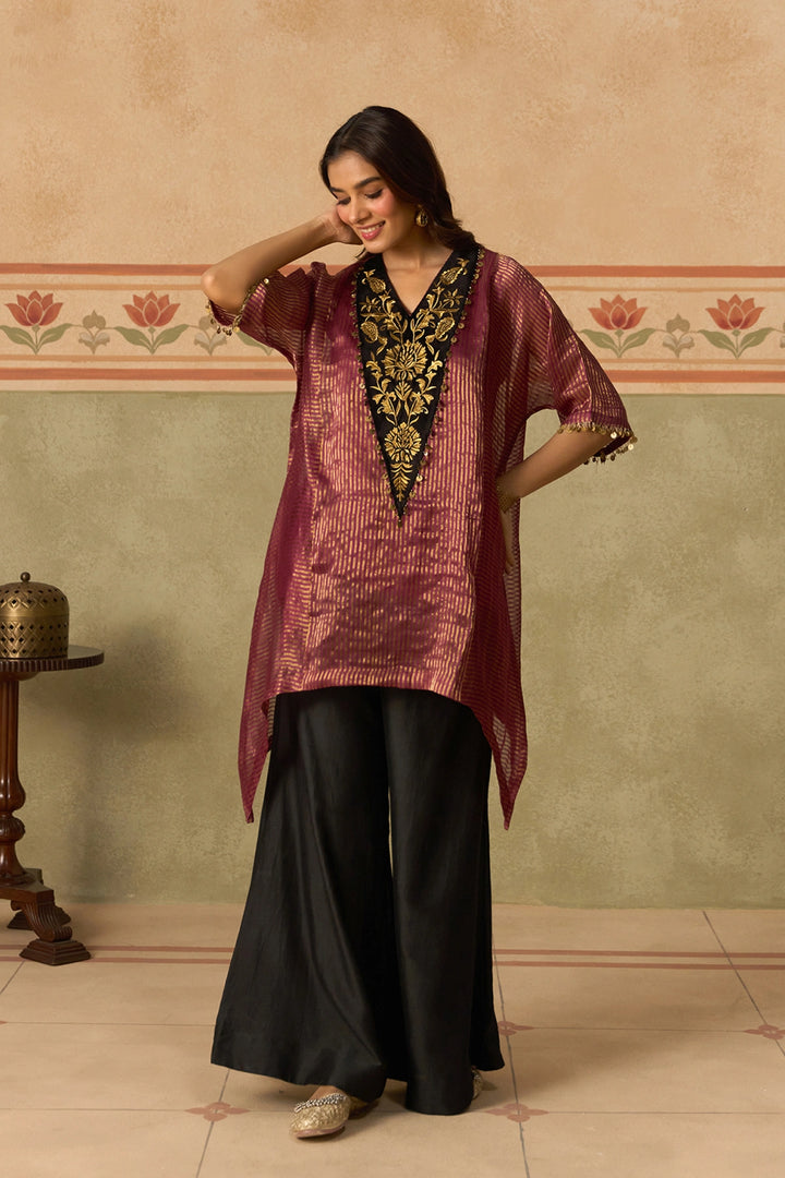Plum Kurta Set