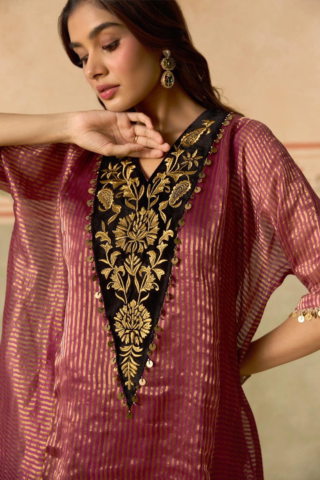 Plum Kurta Set