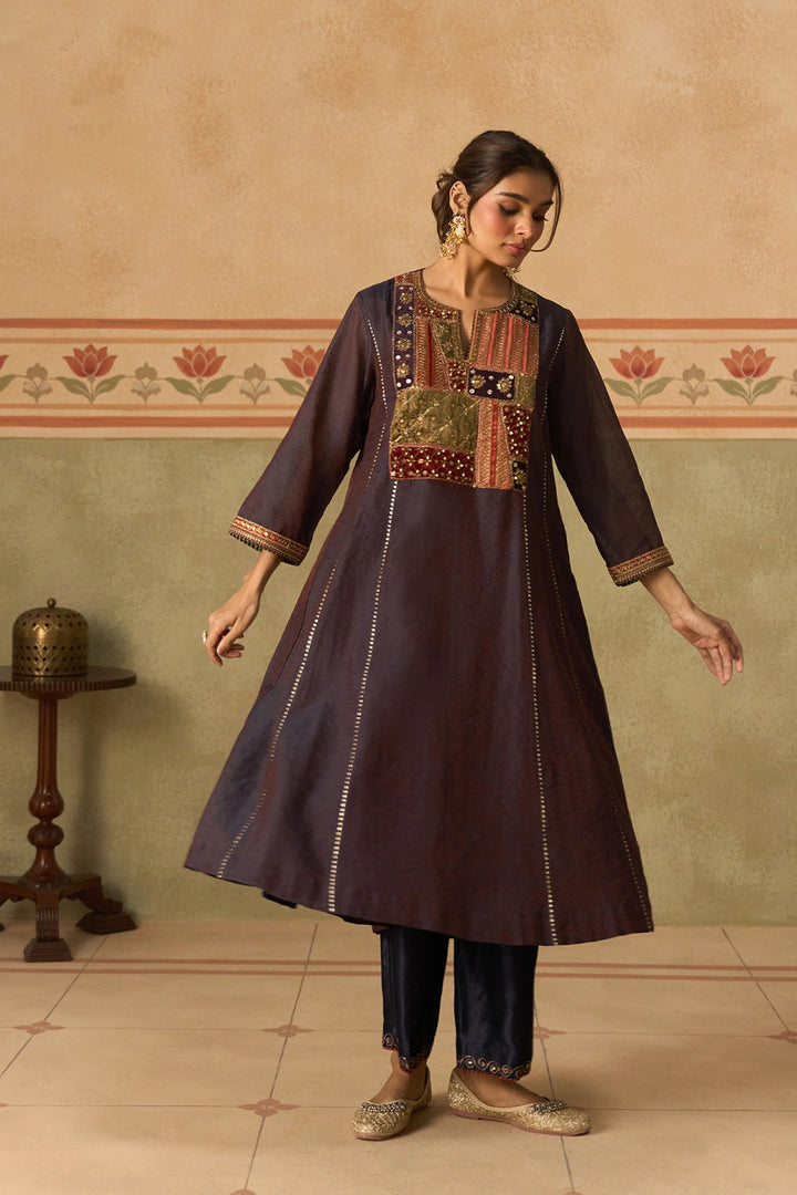 Navy Blue Tunic Set