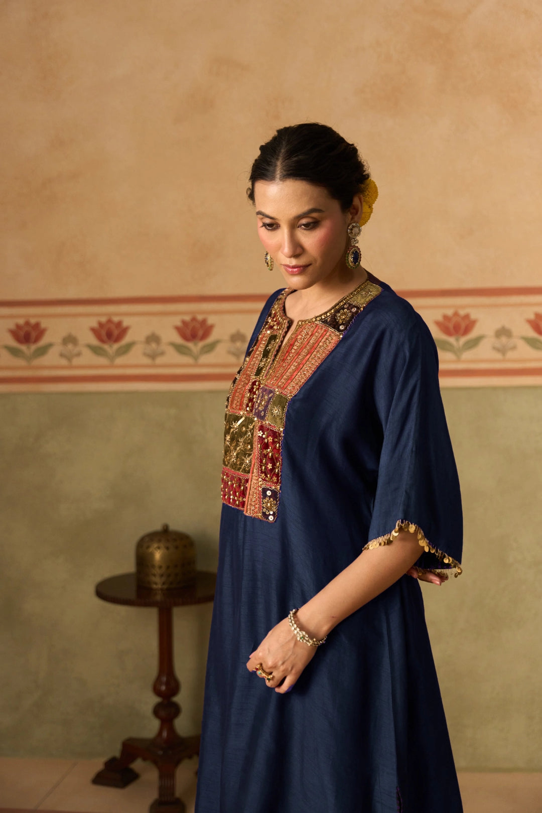 Navy Blue Kurta Set