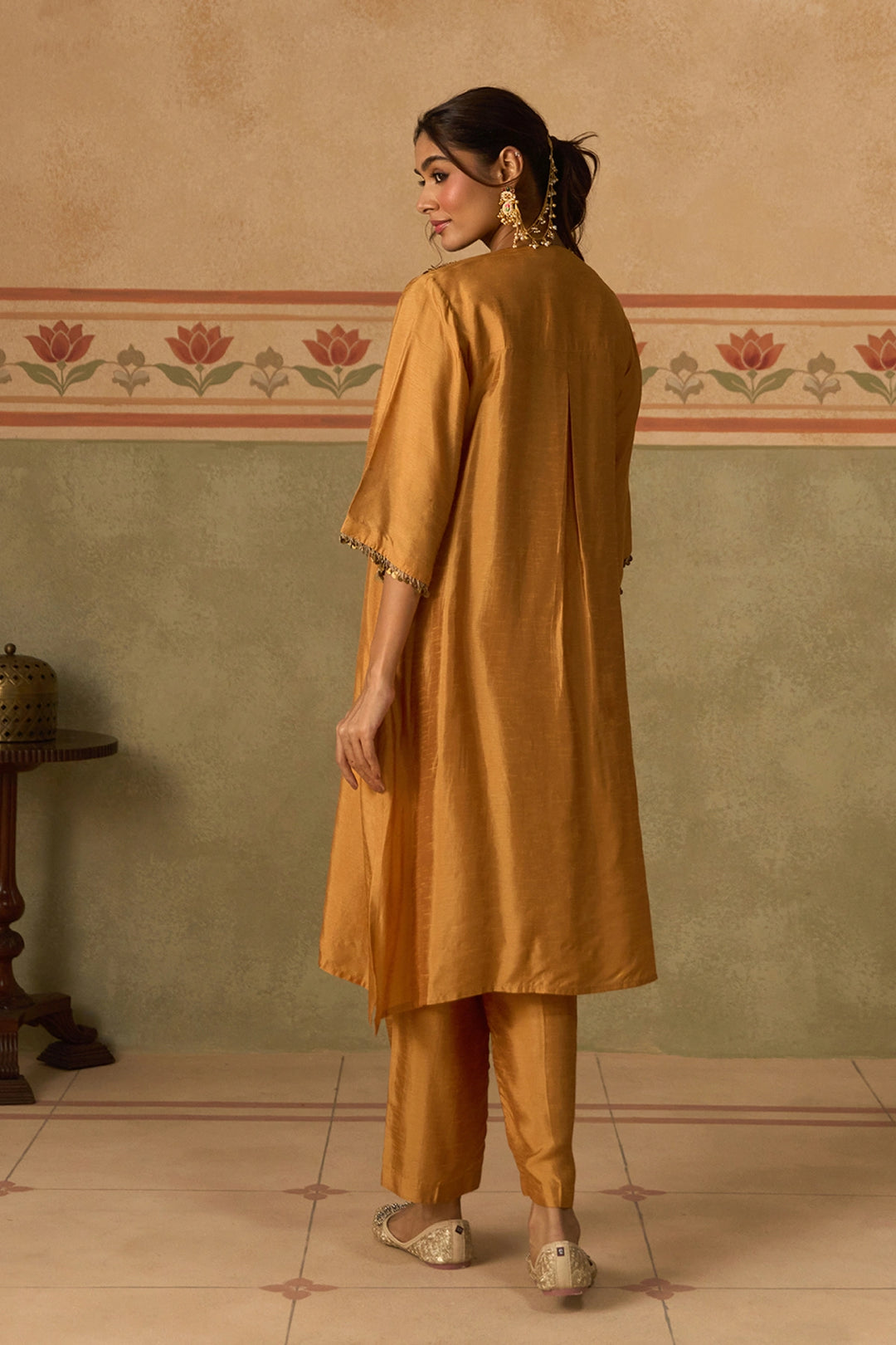 Mustard Kurta Set