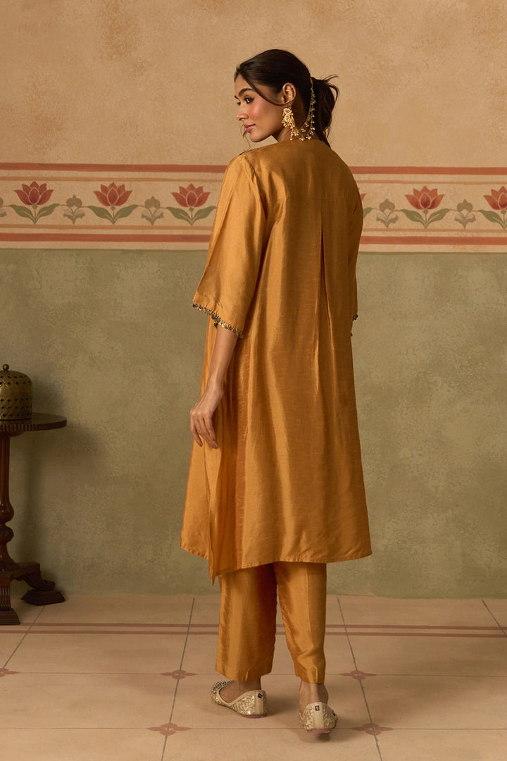 Mustard Kurta Set