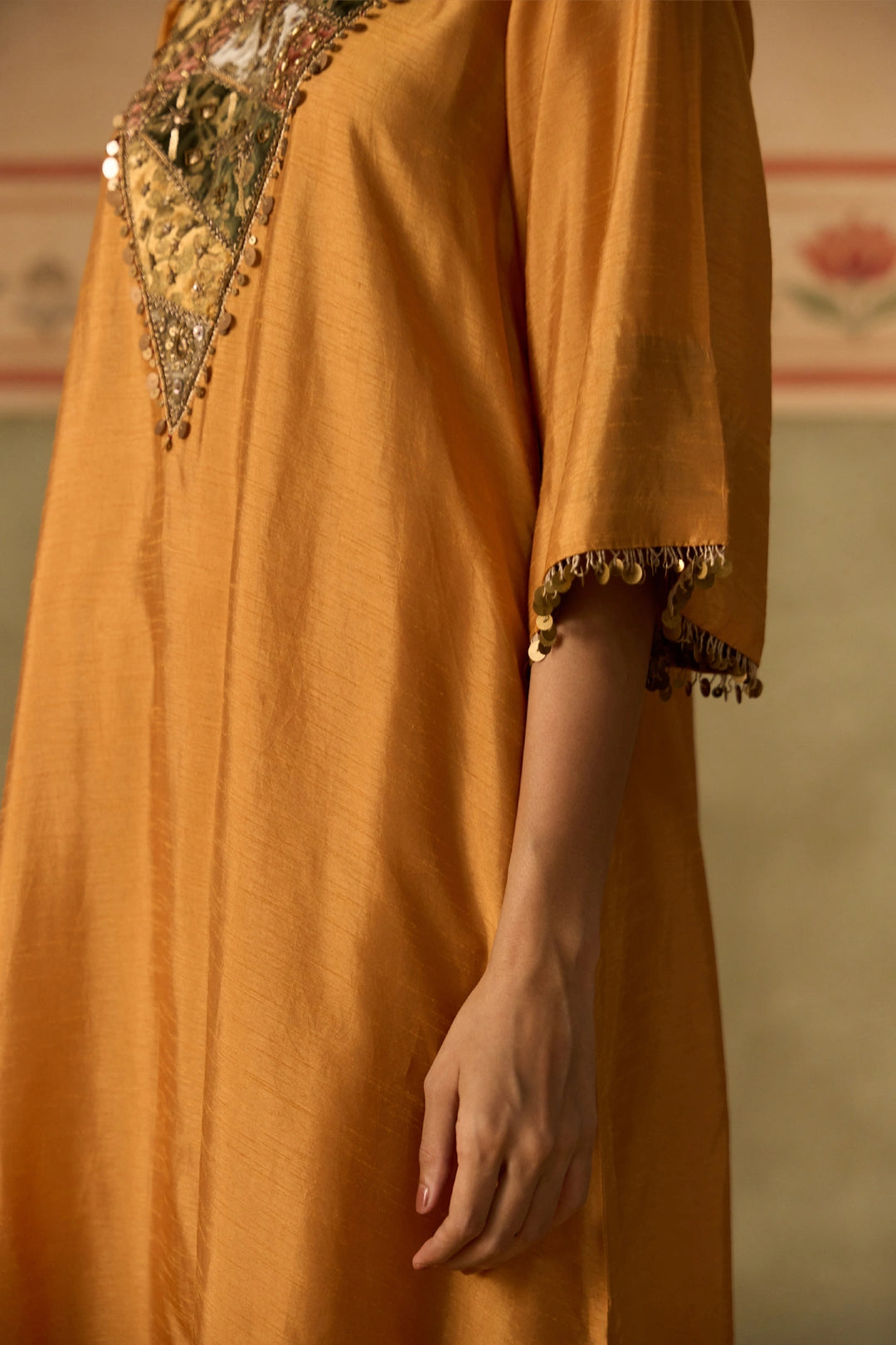 Mustard Kurta Set