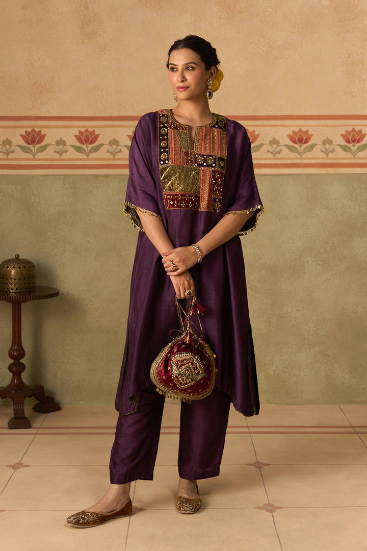 Purple Kurta Set