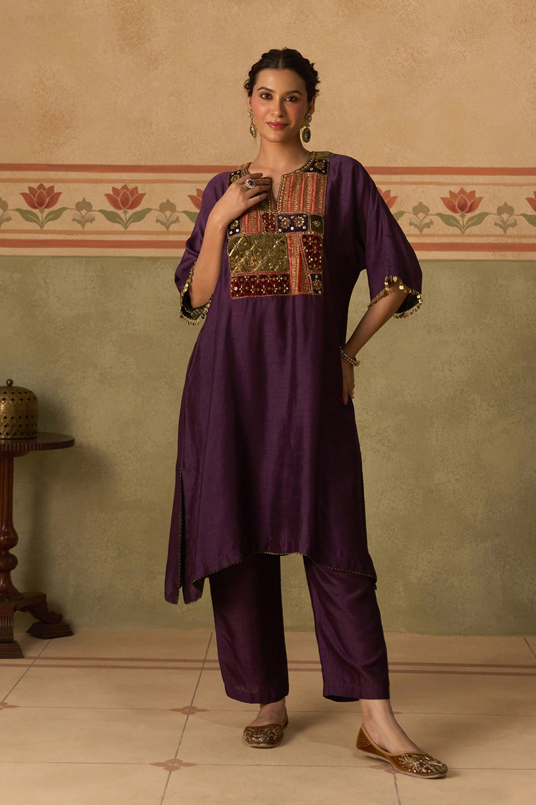 Purple Kurta Set