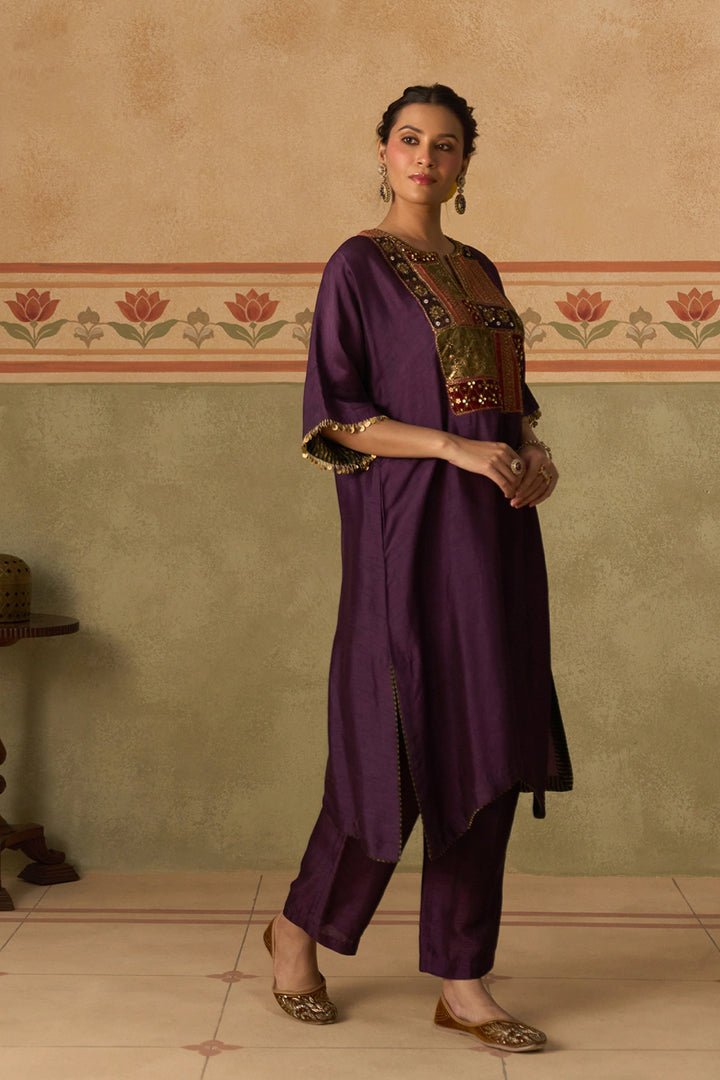 Purple Kurta Set