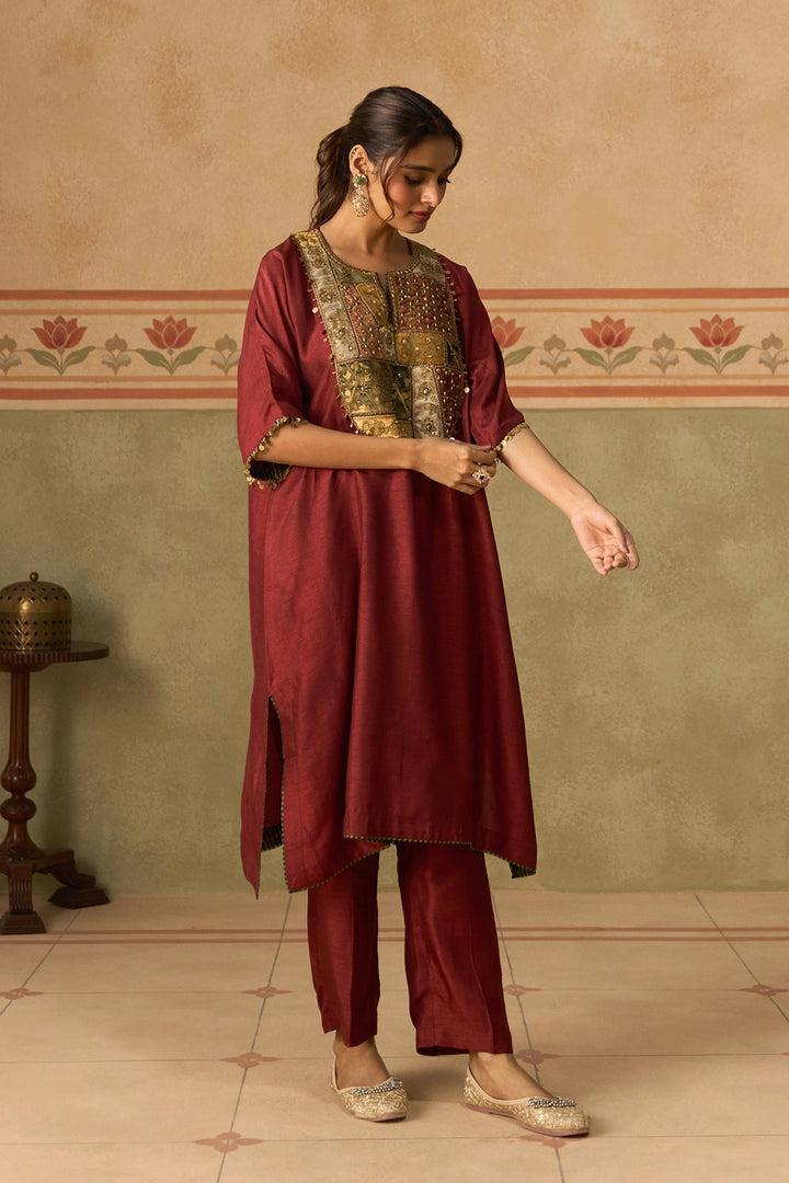 Brick Red Kurta Set