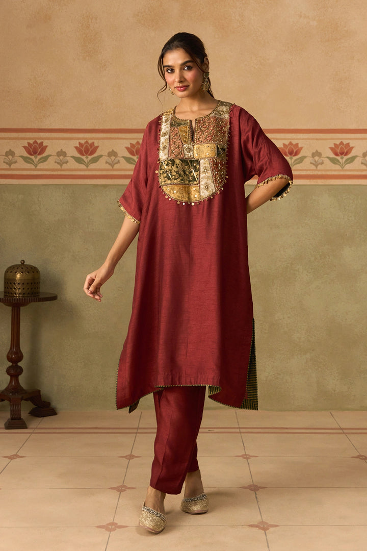 Brick Red Kurta Set