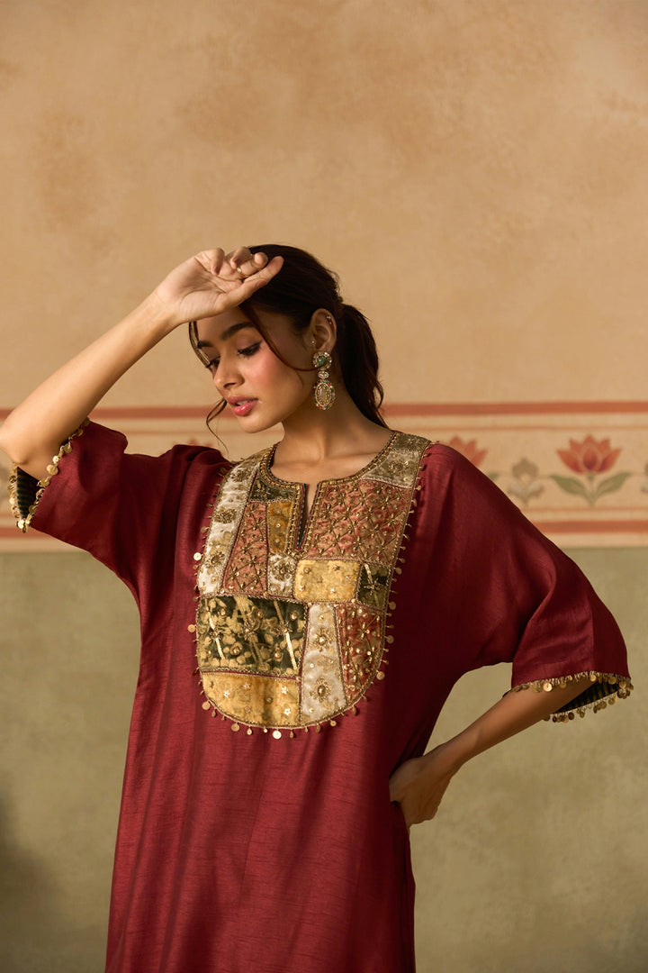 Brick Red Kurta Set