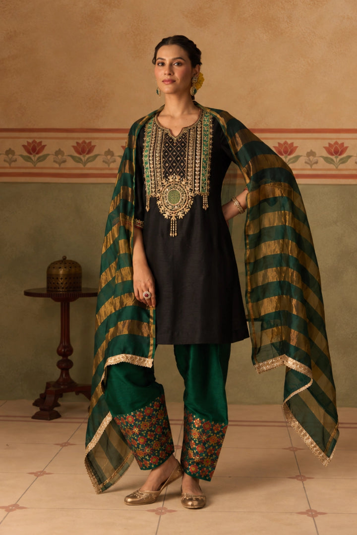 Black Kurta Set