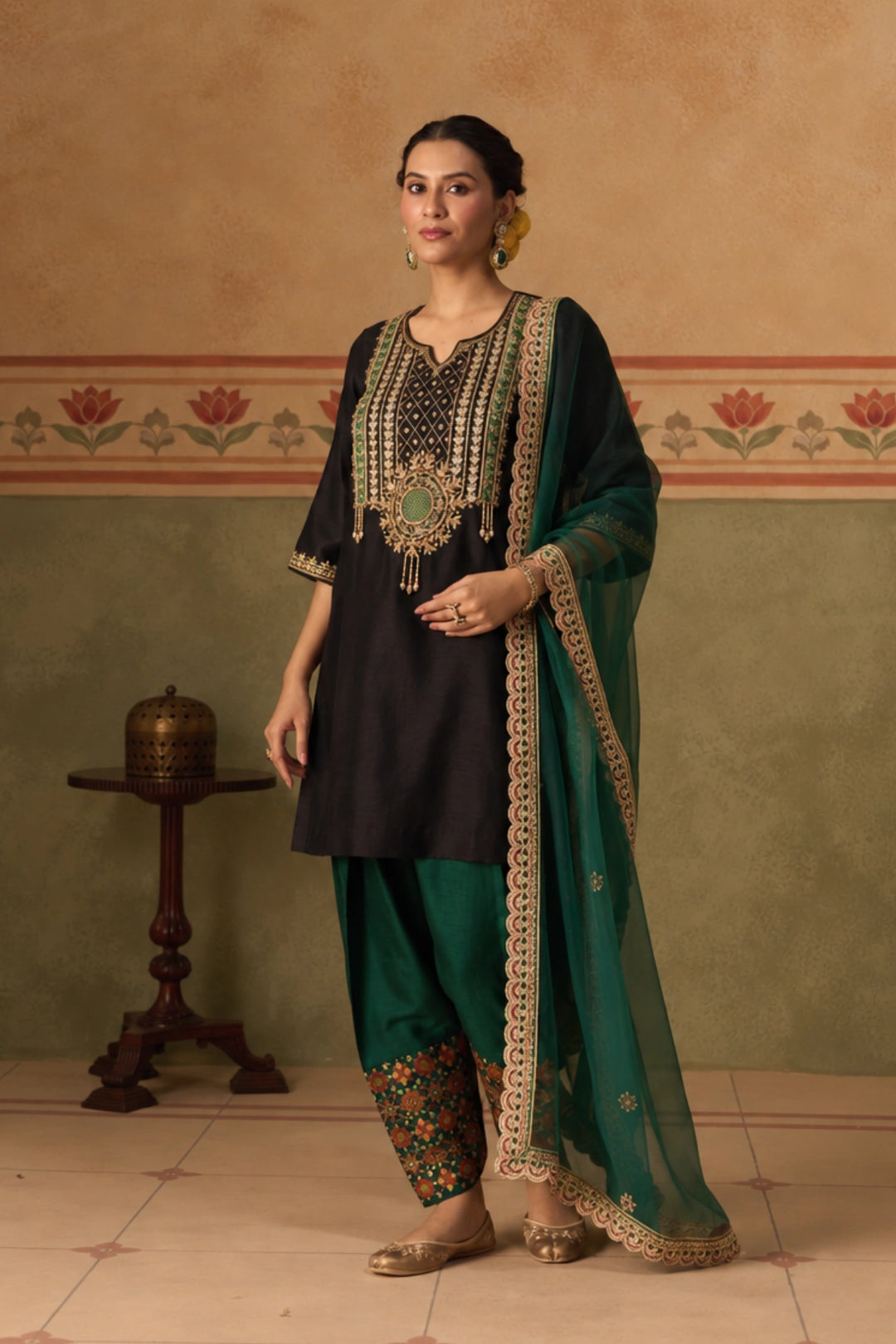 Black Kurta Set