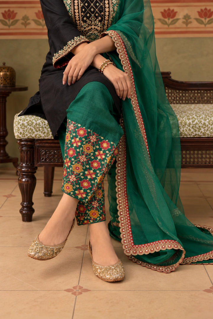 Black Kurta Set