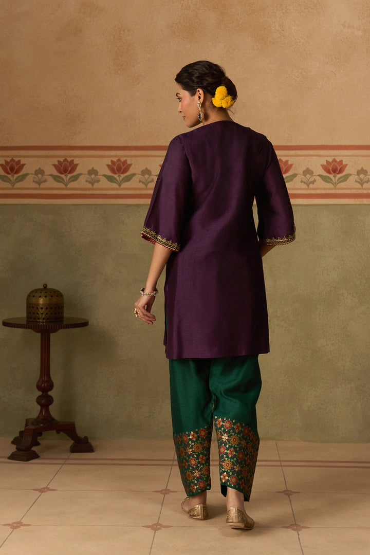 Purple Kurta Set