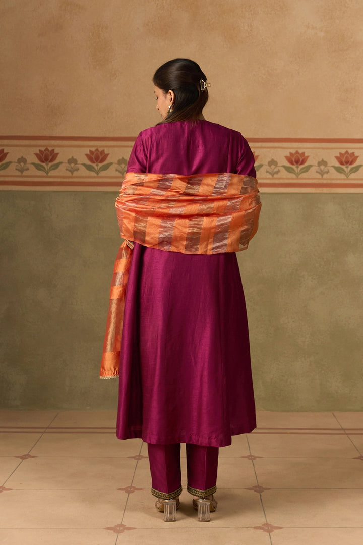 Plum Kurta Set