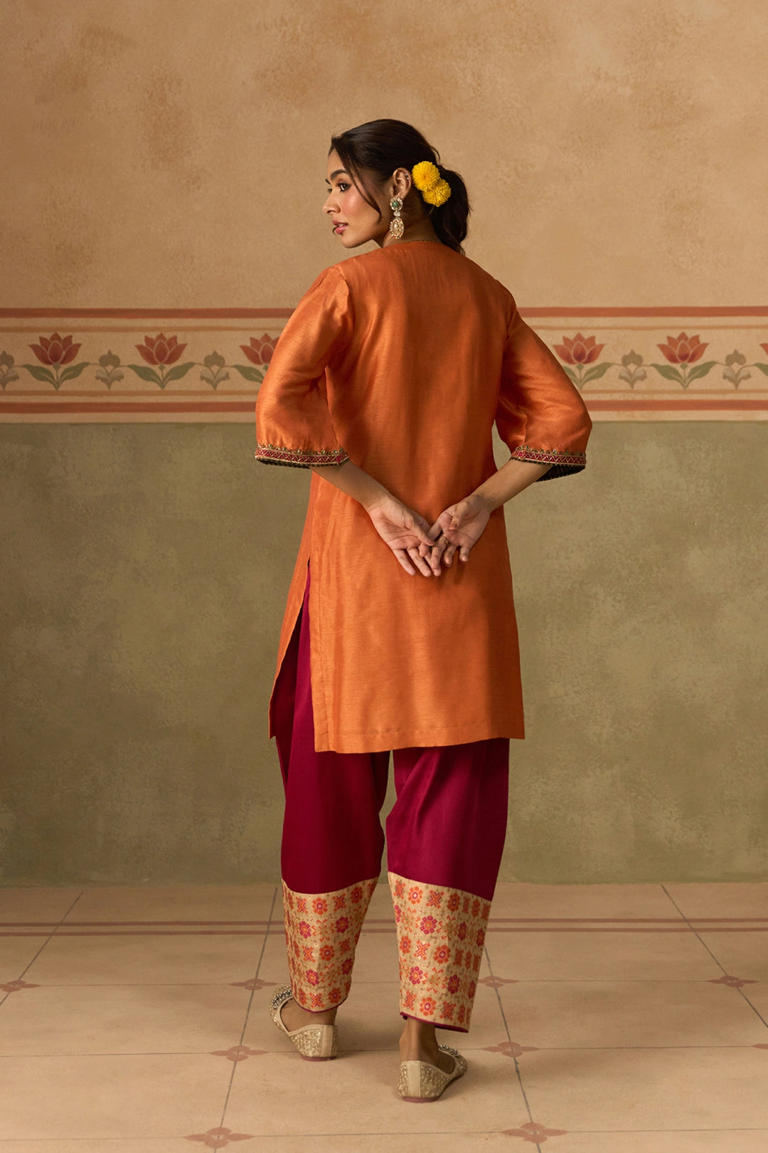 Orange Kurta Set