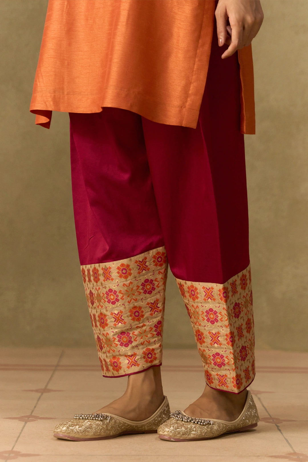 Orange Kurta Set
